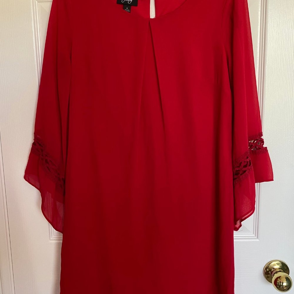 Red Long Sleeve Dress